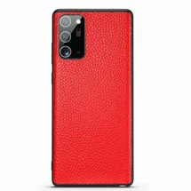 For Samsung Galaxy Note 20 Case Genuine Leather Durable Slim Fit Protective Cover Red | iCoverLover Australia