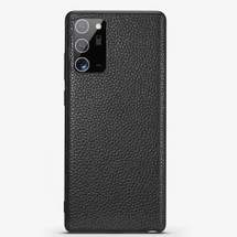 For Samsung Galaxy Note 20 Ultra Case Genuine Leather Durable Slim Fit Protective Cover Black | iCoverLover Australia