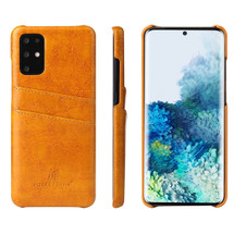 For Samsung Galaxy S20 Case Deluxe Leather Protective Cover Yellow | iCoverLover Australia