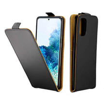For Samsung Galaxy S20+ Vertical Flip TPU + PU Leather Case Card Slot, Black | iCoverLover Australia