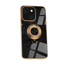 For iPhone 14 Plus Case Electroplating Luxury Kickstand Ring Holder Cover Black | iCoverLover Australia
