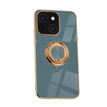 For iPhone 14 Case Electroplating Luxury Kickstand Ring Holder Cover Gray | iCoverLover Australia