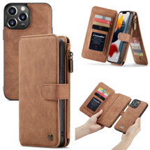 For iPhone 13 Pro Case, Wallet PU Leather Detachable Folio Cover, Brown | iCoverLover Australia
