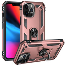 For iPhone 13 Pro Case, Protective Shockproof TPU/PC Cover, Ring Holder, Rose Gold | iCoverLover Australia