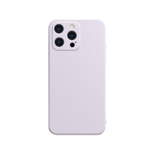 For iPhone 13 Pro Max Case, Liquid Silicone Flannel Lined Back Cover, Purple | iCoverLover Australia