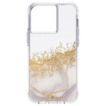 For iPhone 13 Pro Case-Mate Karat Marble Antimicrobial Cover White/Gold | iCoverLover Australia
