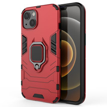 For iPhone 13 Case, Shockproof PC/TPU Protective Cover with Magnetic Ring Holder, Red | iCoverLover Australia