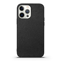 For iPhone 13 Pro Max Case Genuine Leather Durable Slim Fit Protective Cover Black | iCoverLover Australia
