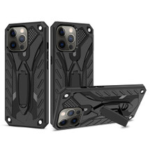 For iPhone 13 Pro Case Armour Strong Shockproof Tough Cover with Kickstand Black | iCoverLover Australia