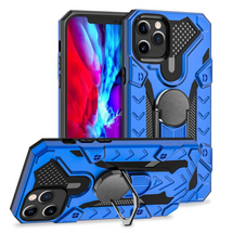 For iPhone 13 Pro Max Case Tough Protective Cover Magnetic Ring Holder Blue | iCoverLover Australia