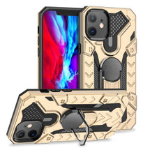 For iPhone 12 Pro Max (6.7in) Case Tough Armour Protective Cover with Magnetic Ring Holder Gold | iCoverLover Australia