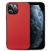 For iPhone 12/12 Pro (6.1in) Case Genuine Leather Durable Slim Fit Protective Cover Red | iCoverLover Australia