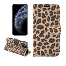 For iPhone 12 mini Case Leopard Print Pattern Folio PU Leather Case,Card Slot and Holder, Brown | iCoverLover Australia