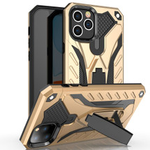 For iPhone 12/12 Pro (6.1in) Case, Armour Strong Shockproof Tough Cover with Kickstand, Gold | iCoverLover Australia