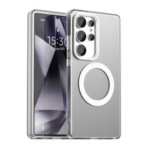 For Samsung Galaxy S25 Ultra 5G Case - Durable Acrylic + TPU, MagSafe Compatible Scratch-Resistant Cover, White | iCoverLover Australia