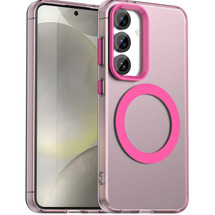 For Samsung Galaxy S25 5G Case - Durable Acrylic + TPU, MagSafe Compatible Scratch-Resistant Cover, Red | iCoverLover Australia