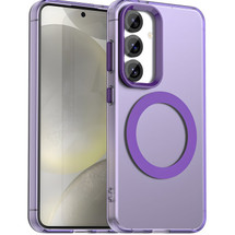 For Samsung Galaxy S25 5G Case - Durable Acrylic + TPU, MagSafe Compatible Scratch-Resistant Cover, Purple | iCoverLover Australia