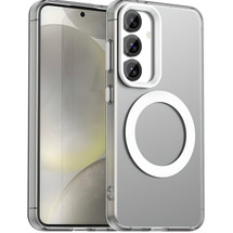 For Samsung Galaxy S25+ Plus 5G Case - Durable Acrylic + TPU, MagSafe Compatible Scratch-Resistant Cover, White | iCoverLover Australia