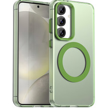 For Samsung Galaxy S25+ Plus 5G Case - Durable Acrylic + TPU, MagSafe Compatible Scratch-Resistant Cover, Green | iCoverLover Australia