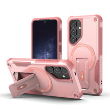 For Samsung Galaxy S25 5G Case, MagSafe Compatible, Kickstand Protective Cover, Pink | iCoverLover Australia