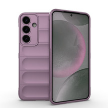 For Samsung Galaxy S25+ Plus Case - Wavy Shield, Durable TPU + Flannel Protective Cover, Purple | iCoverLover Australia