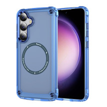 For Samsung Galaxy S25 Case - MagSafe compatible, Shock-Absorbent Protective Cover, Clear Blue | iCoverLover Australia