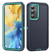 For Samsung Galaxy S24 5G Case, 3-Layer Shock-Absorbent Protective Cover, Dark Blue + Light Blue | iCoverLover Australia