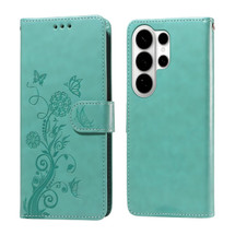 For Samsung Galaxy S26 Ultra Case - Embossed Butterfly PU Leather Wallet Cover
