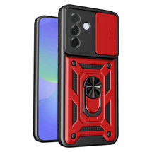 For Samsung Galaxy A37 5G Case | Sliding Camera Cover & Magnetic Ring Stand, Red | iCoverLover Australia