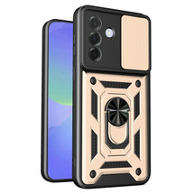 For Samsung Galaxy A37 5G Case | Sliding Camera Cover & Magnetic Ring Stand, Gold | iCoverLover Australia