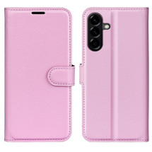 For Samsung Galaxy A57 5G Case | Litchi Texture PU Leather Wallet Cover, Pink | iCoverLover Australia