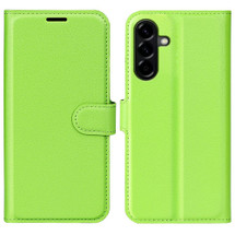 For Samsung Galaxy A57 5G Case | Litchi Texture PU Leather Wallet Cover, Green | iCoverLover Australia