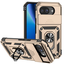 For Google Pixel 10a 5G Case | Sliding Camera Cover & Ring Kickstand, Gold | iCoverLover Australia