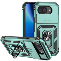 For Google Pixel 10a 5G Case | Sliding Camera Cover & Ring Kickstand, Green | iCoverLover Australia