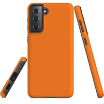 Samsung Galaxy S21 Slim Protective Case - Orange | iCoverLover