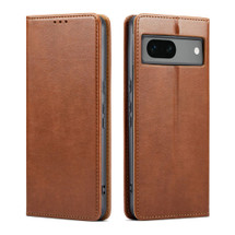 Fierre Shann Wallet Case for Google Pixel 8a - Brown | iCoverLover