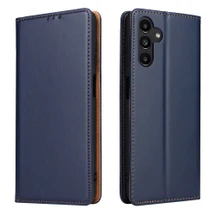 Fierre Shann Wallet Case for Samsung Galaxy A55 5G - Blue | iCoverLover