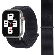 Black Silicone Strap for Apple Watch Series 7 45-mm | iCoverLover