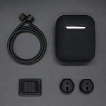 Black Protective Case for Apple AirPods 1st Gen | iCoverLover