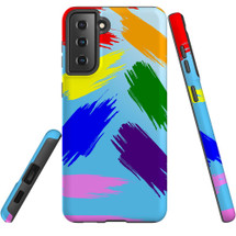 Samsung Galaxy S21 FE Slim Protective Case - Multicolour | iCoverLover