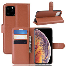 iPhone 11 Pro Max Brown Wallet Case | iCoverLover