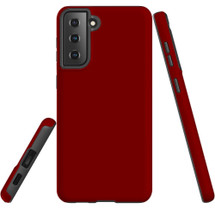 Armor Case for Samsung Galaxy S21 - Maroon Red | iCoverLover