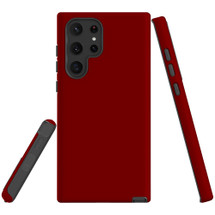 Samsung Galaxy S22 Ultra Armor Case in Maroon Red | iCoverLover
