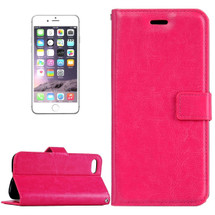 Magenta Elegant Horse Texture Leather Wallet iPhone 8 PLUS & 7 PLUS Case | iPhone 8 PLUS & 7 PLUS Case Leather Cases | iPhone 8 PLUS & 7 PLUS Case Leather Covers | iCoverLover