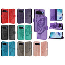 For Google Pixel 10 Butterfly Wallet Case, PU Leather with Card Holder & Stand | iCoverLover.com.au