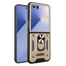 For Samsung Galaxy Z Flip8 Case - Magnetic Armor Ring Stand | Gold