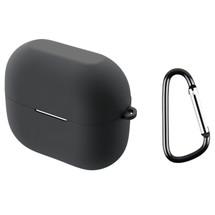 For Samsung Galaxy Buds 3 Case, Protective Silicone Cover, Carabiner Hook, Grey | iCoverLover.com.au