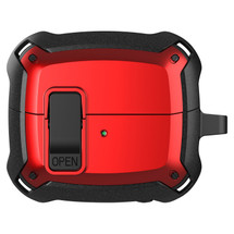 For Samsung Galaxy Buds 3 Pro Case, Switch & Hook Protective Armour Cover, Black Red | iCoverLover.com.au
