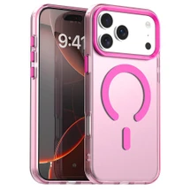 For iPhone 18 Pro Case | Candy MagSafe Compatible Clear Cover, Red