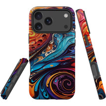 For Apple iPhone 18 Pro Max Case, MagSafe Compatible Protective Cover, Swirling Paint | iCoverLover Australia